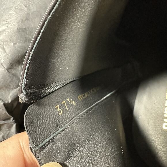Burberry Ashlington 37.5/US 7.5 Leather Black Ankle Bootie Pointed Toe NIB $900 - Picture 10 of 11